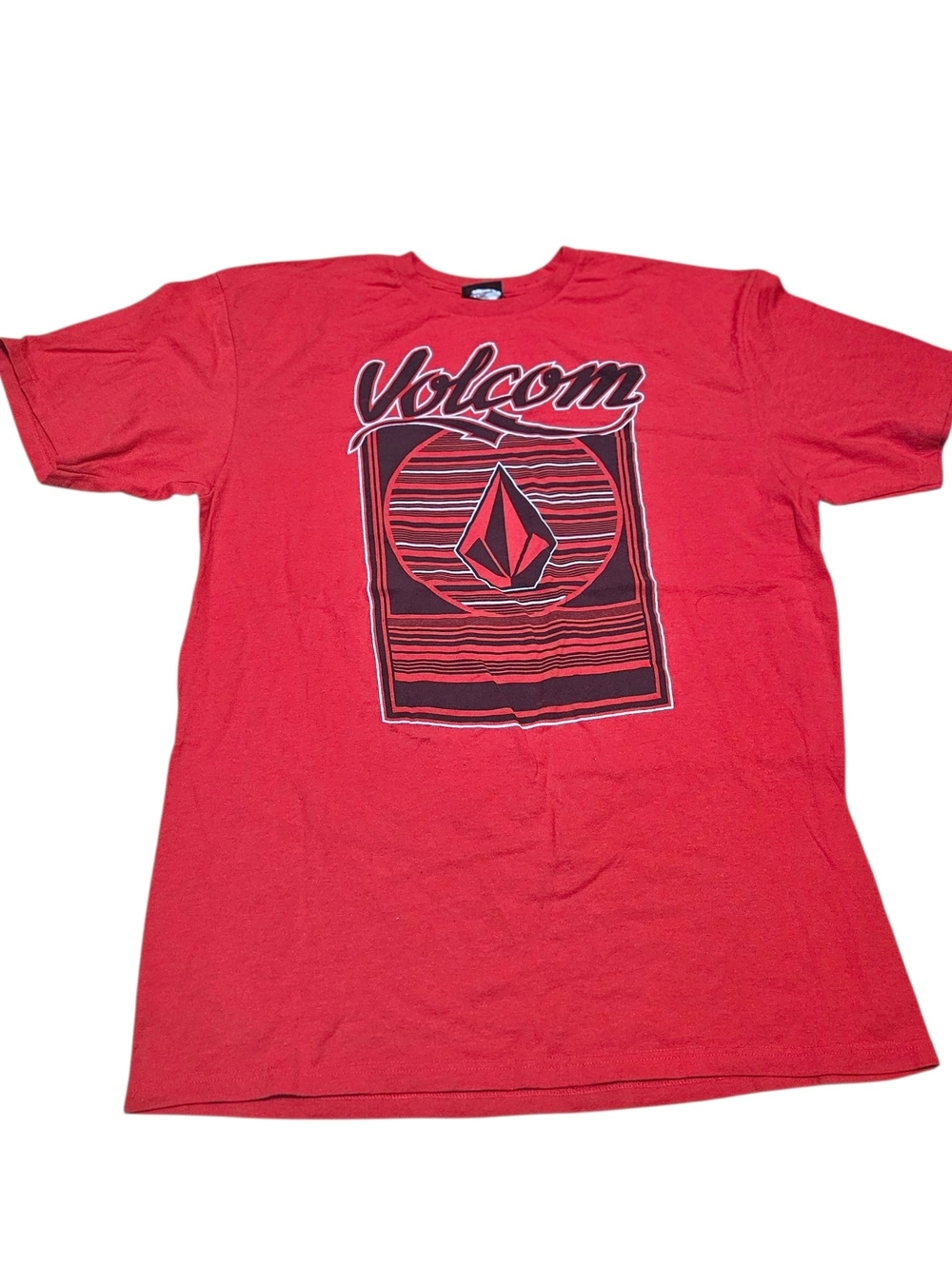 Vintage Volcom Stone T Shirt Mens Large L Red Graphic Skate Surf Streetwear Y2K